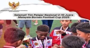 Siswa SDN Sumurlaban 1 Raih Juara Internasional di Malaysia Borneo Football Cup 2025