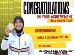 “Harumkan Nama Karawang, Siswi SMAN 1 Cilamaya Wetan Raih Emas Wushu di POPDA XIV Jawa Barat”