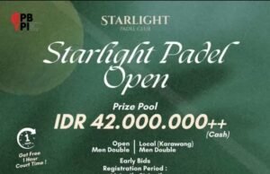 Turnamen “Starlight Padel Open” Siap Digelar, Total Hadiah Rp42 Juta Lebih