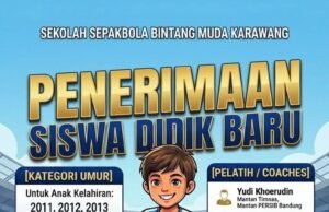 SSB Bintang Muda Karawang Buka Pendaftaran Siswa Baru 2026, Dibina Mantan Pemain Timnas dan Persika