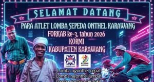 Lestarikan Budaya, KORMI Karawang Gelar Lomba Sepeda Onthel di FORKAB ke-3