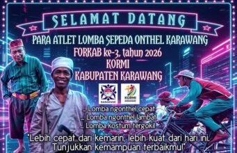 Lestarikan Budaya, KORMI Karawang Gelar Lomba Sepeda Onthel di FORKAB ke-3
