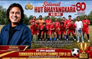 Korin Apresiasi Turnamen Kapolsek Ciampel Cup U-35, Doakan Polri Semakin Profesional di HUT Bhayangkara ke-80