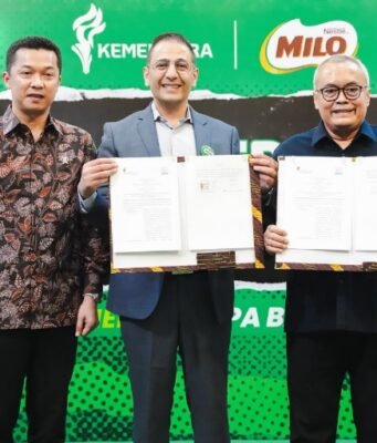 Tandatangani Nota Kesepahaman, Kemenpora RI dan Nestle Indonesia Perkuat Sinergi Tingkatkan Prestasi dan Industri Olahraga Tanah Air